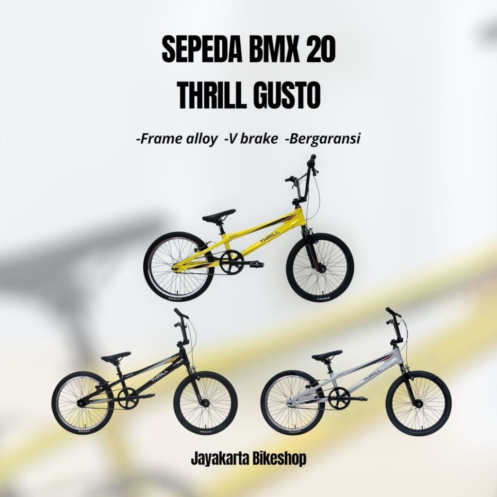 SEPEDA BMX 20 THRILL GUSTO | BMX BIKE 20 INCH DEWASA ORIGINAL DAN BERGARANSI