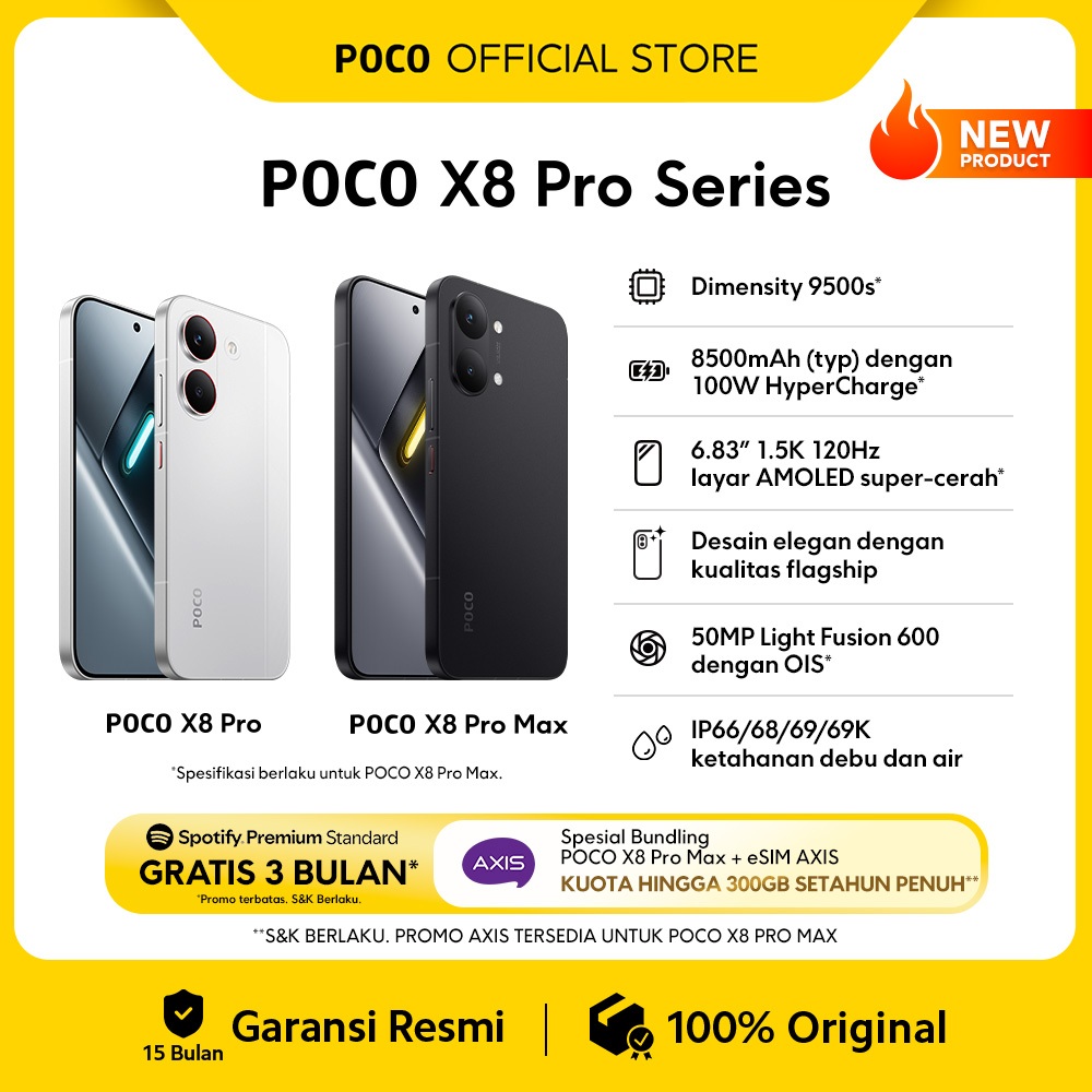 POCO X8 Pro Series | POCO X8 Pro Max (12GB/512GB)  (12GB+256GB) | POCO X8 Pro (12GB+512GB) (8GB+512G
