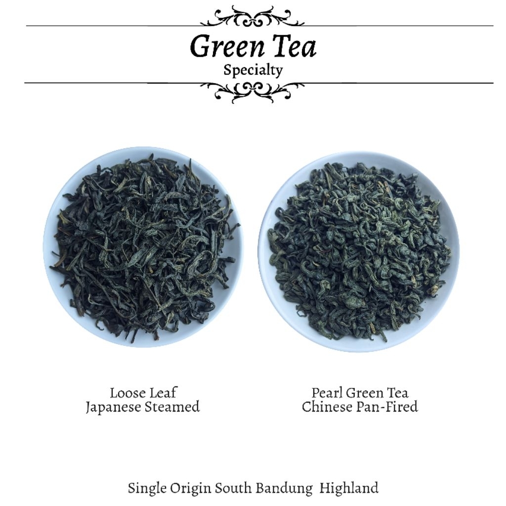 Hanesland Teh Hijau Green Tea Organik Premium - Daun Teh Hijau Pucuk Pekoe Asli