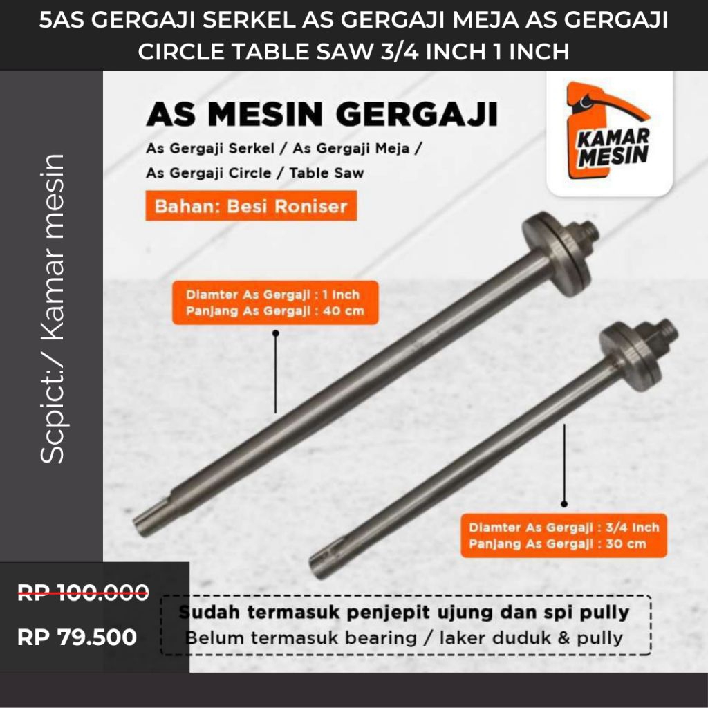 Promo As Gergaji Serkel As Gergaji Meja As Gergaji Circle Table Saw 3/4 Inch 1 Inch