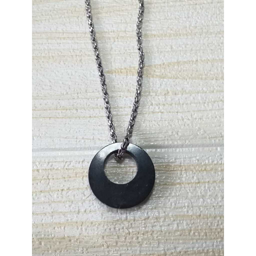 Liontin Jade / Giok Hitam Model Bulat - Natural / Asli