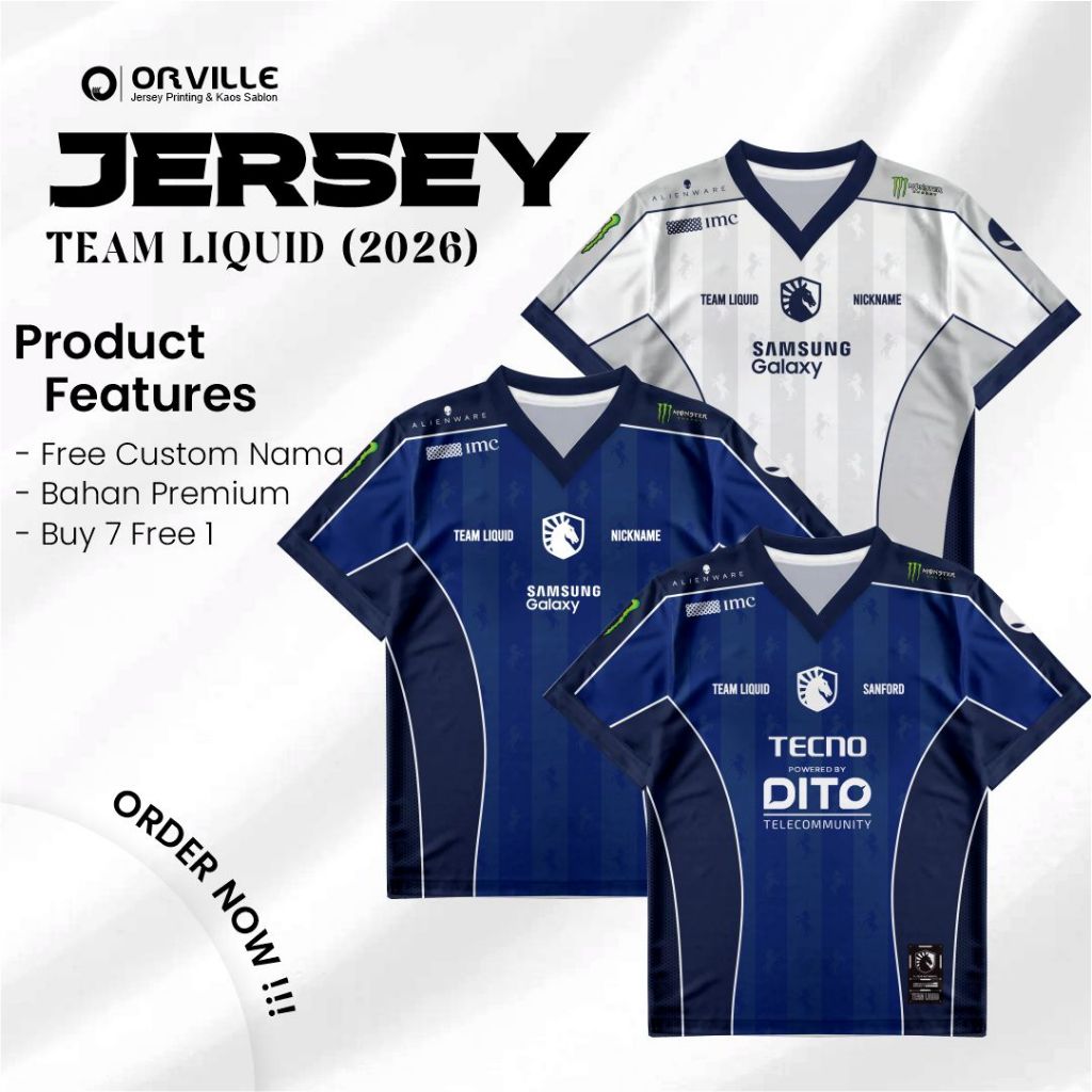 Jersey Team Liquid ID Team Liquid PH Home & Away New 2026 TLPH & TLID Valorant, MLBB MPL S17 Free Ni