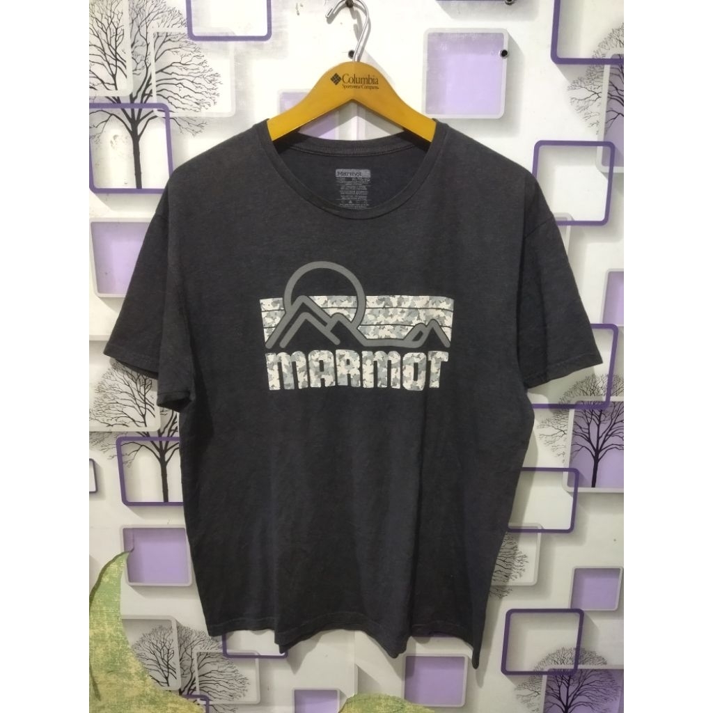 kaos marmot logo autentik
