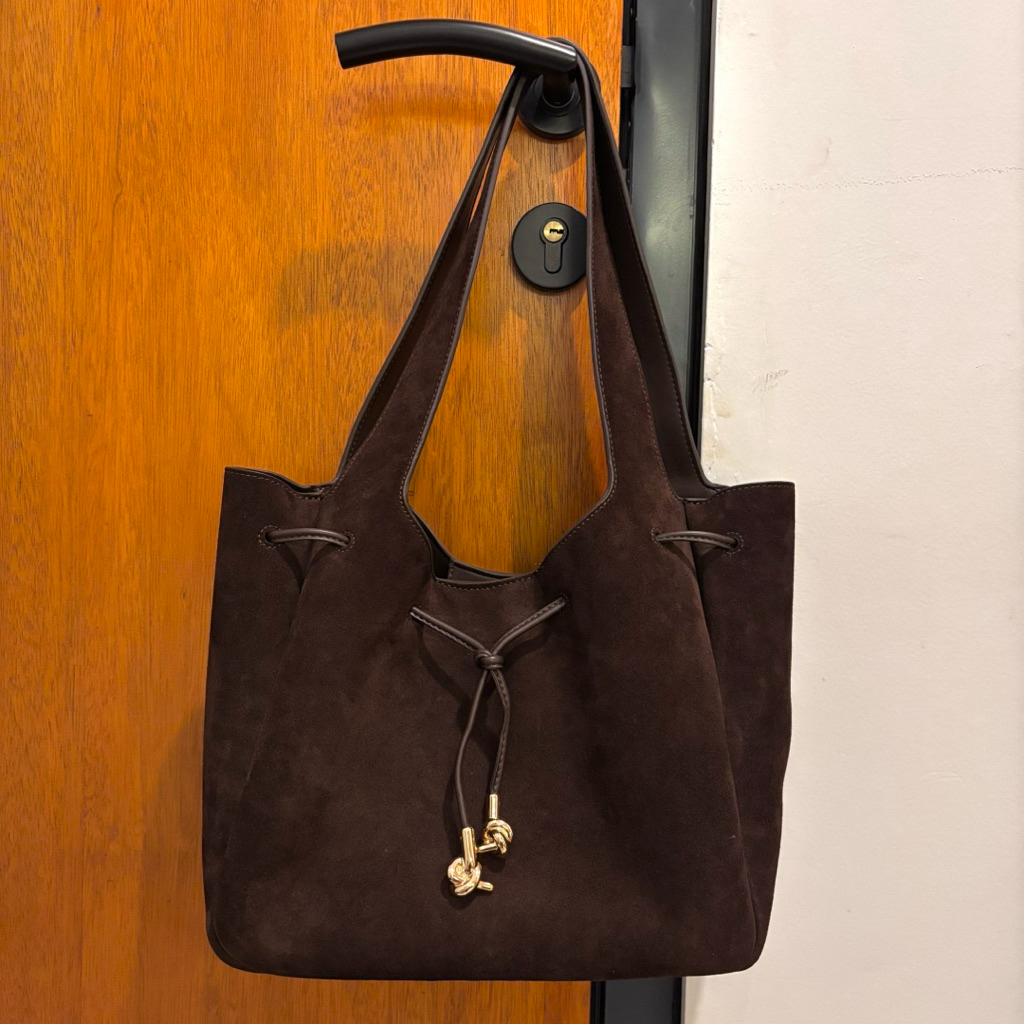 Charles and Keith Mila Tote Bag (Dark Brown)