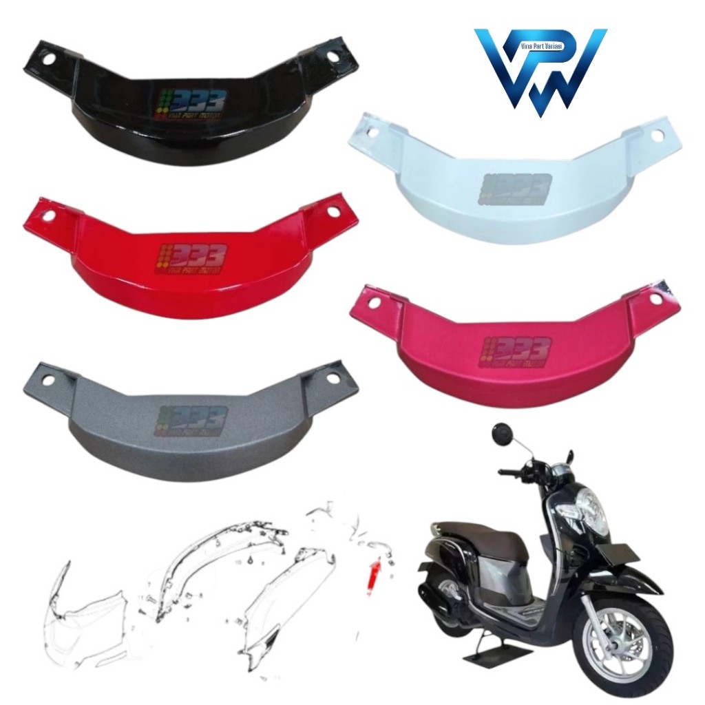 cover rr center lower sambungan body belakang bawah scoopy new donat ring 12 K93 2017 2018 2019 2020