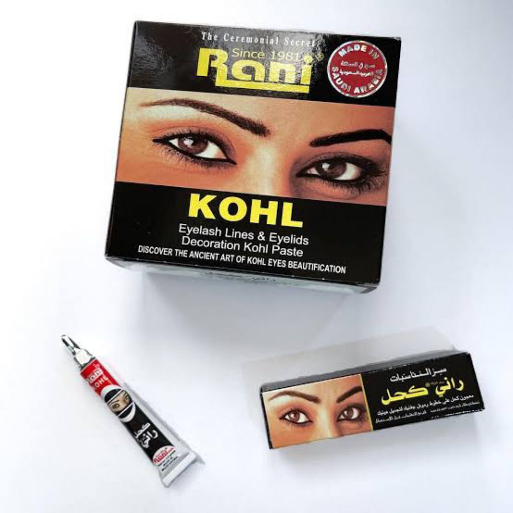 [GROSIR] Rani Kohl Original 1 Box Grosir Celak Arab Hitam Kajal Mata Waterproof Eyeliner Tahan Lama