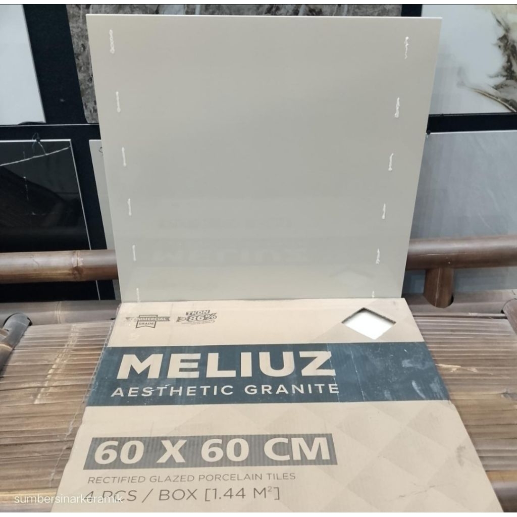 Granite Cream polos 60x60 lantai | glossy