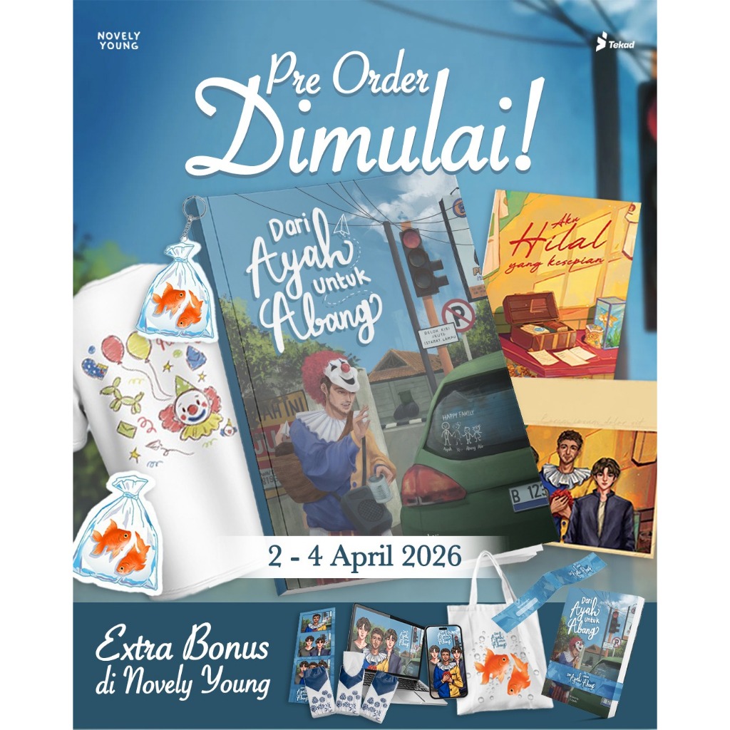 Novel Dari Ayah Untuk Abang -  Lilpudu - Tekad - Gratis Biaya Packing (Bonus Photostrip)