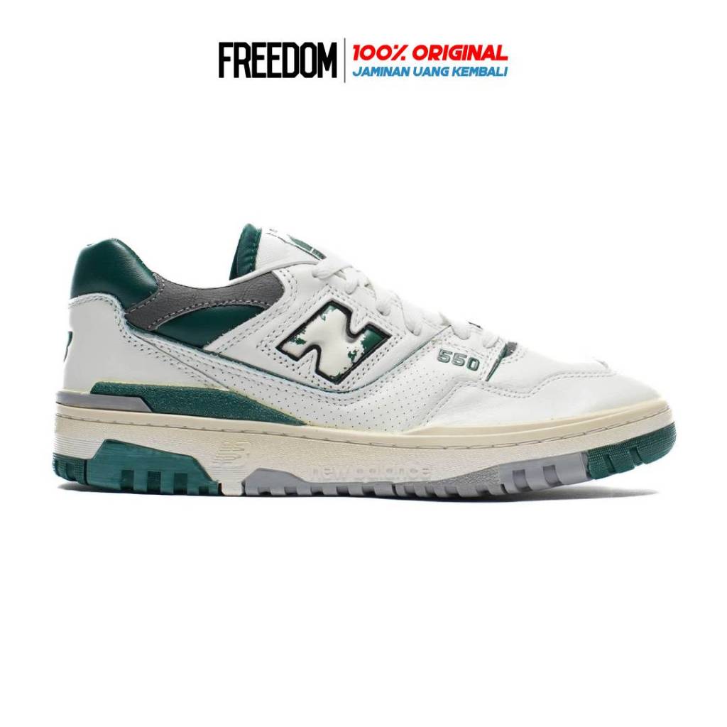 NB 550 Sea Salt Mash Green ORIGINAL RESMI Sepatu Unisex BB550VTG