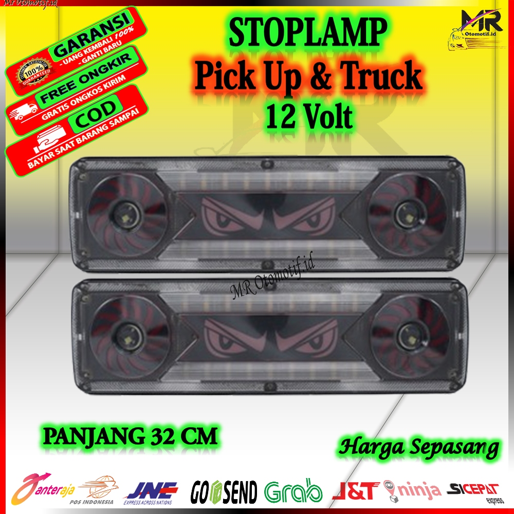 Lampu Rem Belakang Stop Lamp LED Model MATA KIPAS 411 Terbaru Truk Canter Hino Pickup Pikup L300 New