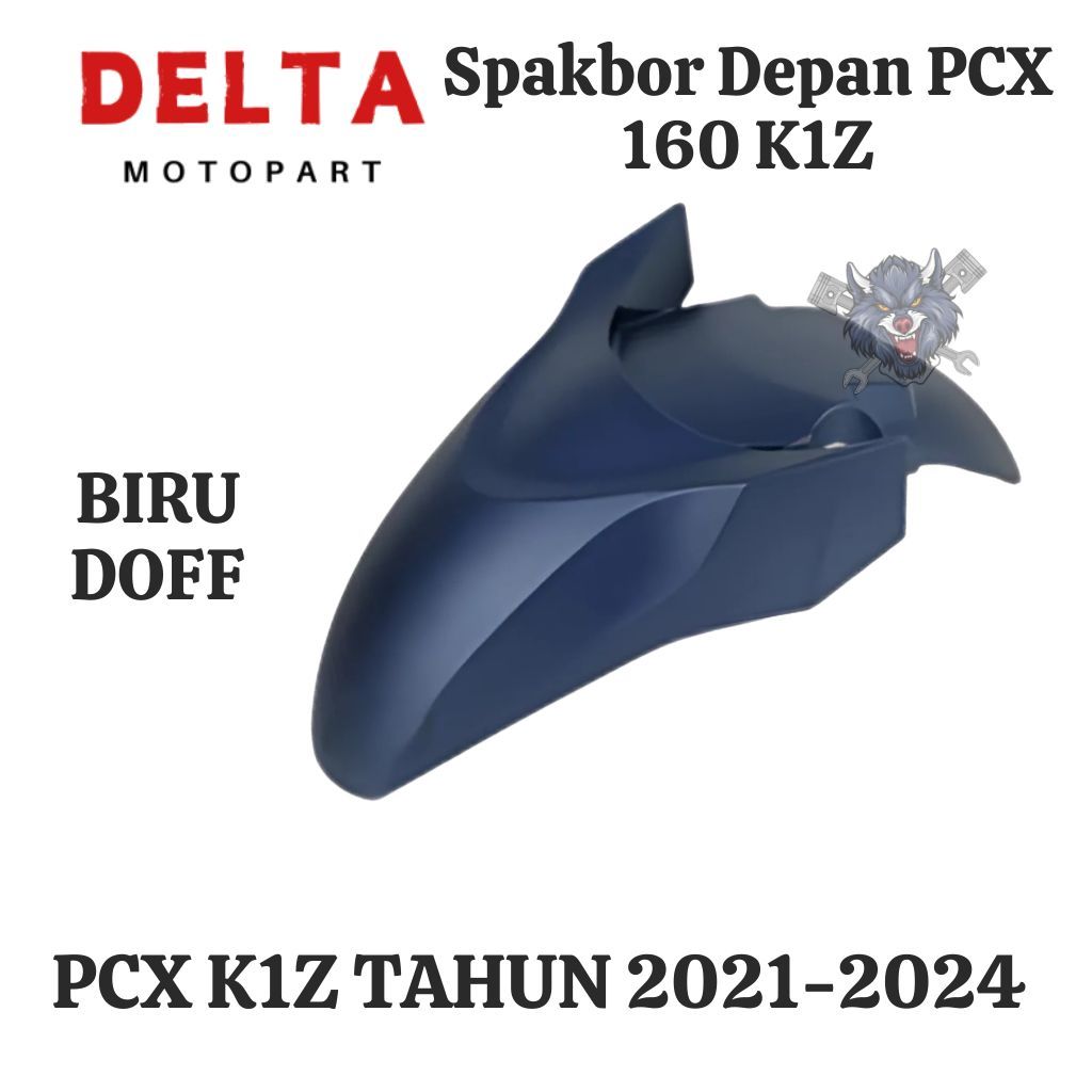 Spakbor depan Front fender PCX 160 New K1Z Hitam Putih Merah doff Hitam doff 2020 Sampai 2023 BIRU D
