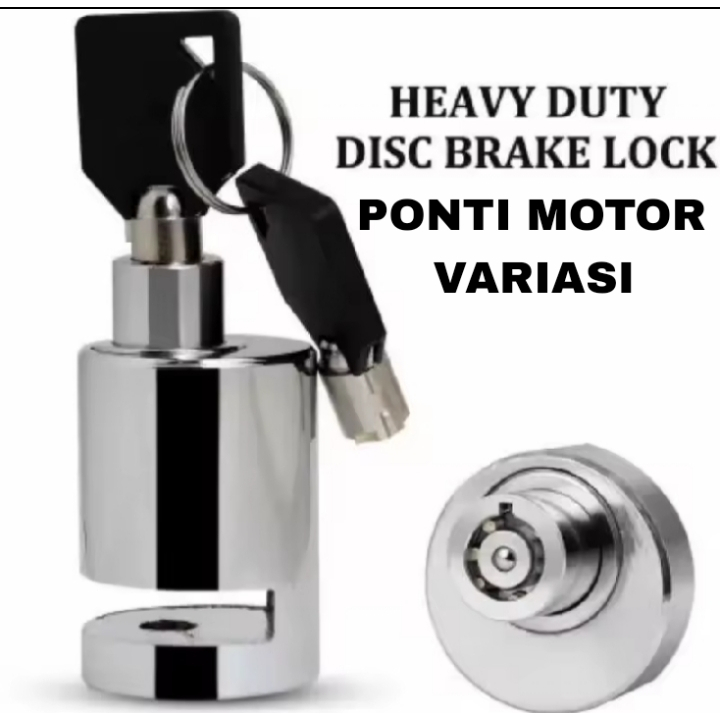 Gembok Cakram Motor Bulat Baja Kuat Gembok Disk Lock Motor kunci gembok cakram