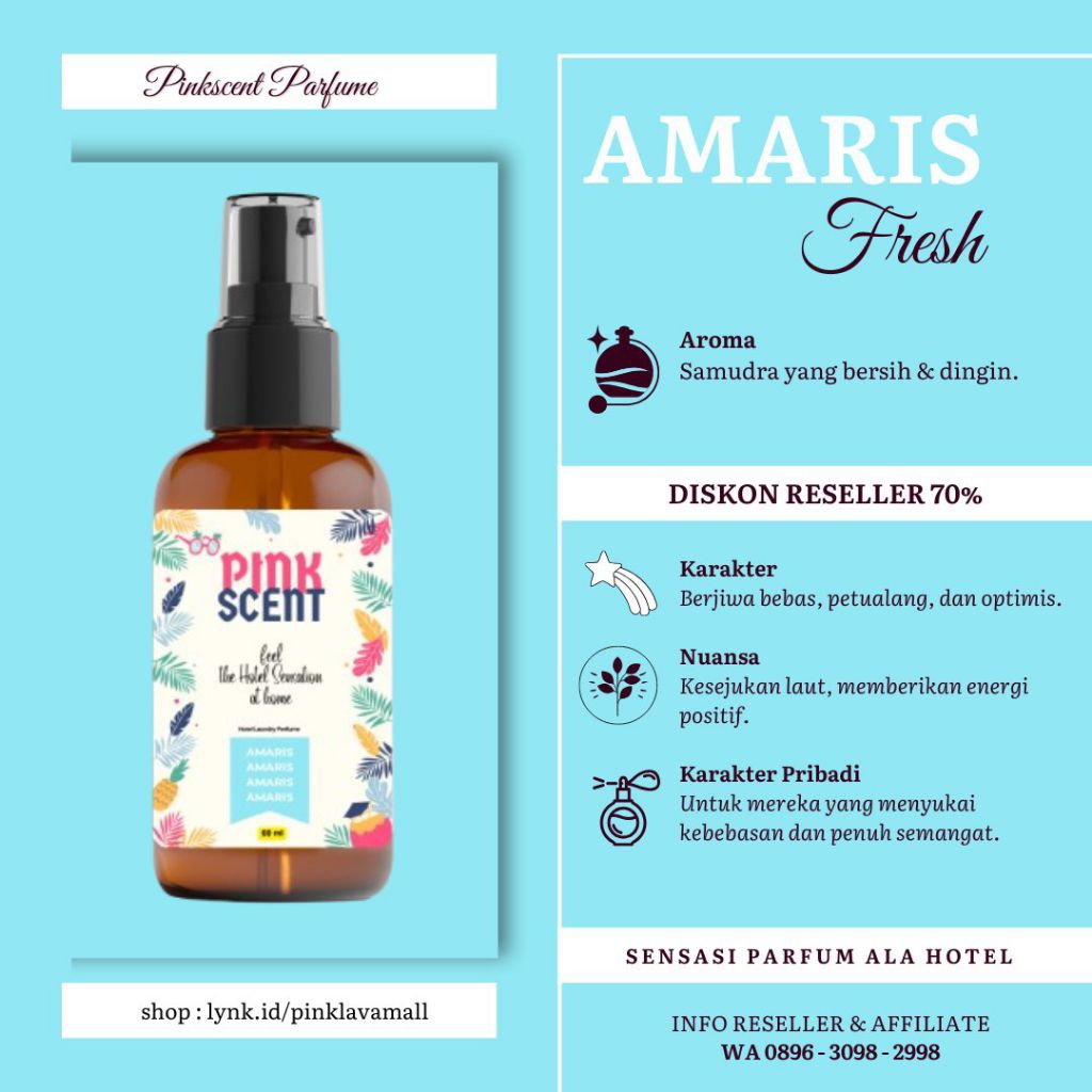 Parfum Wanita Amaris Pinkscent 60 ml ala Hotel