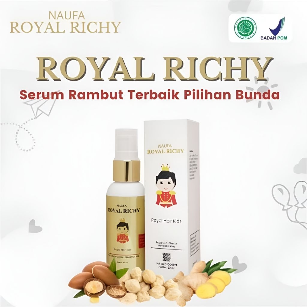 Naufa Royal Richy Minyak Rambut Anak Serum PenumbuhRambut Original