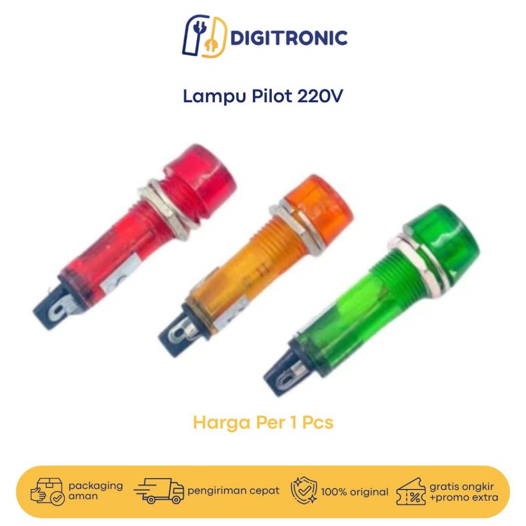 Lampu Pilot Lampu Indikator LED Pilot LED Indikator AC 220V