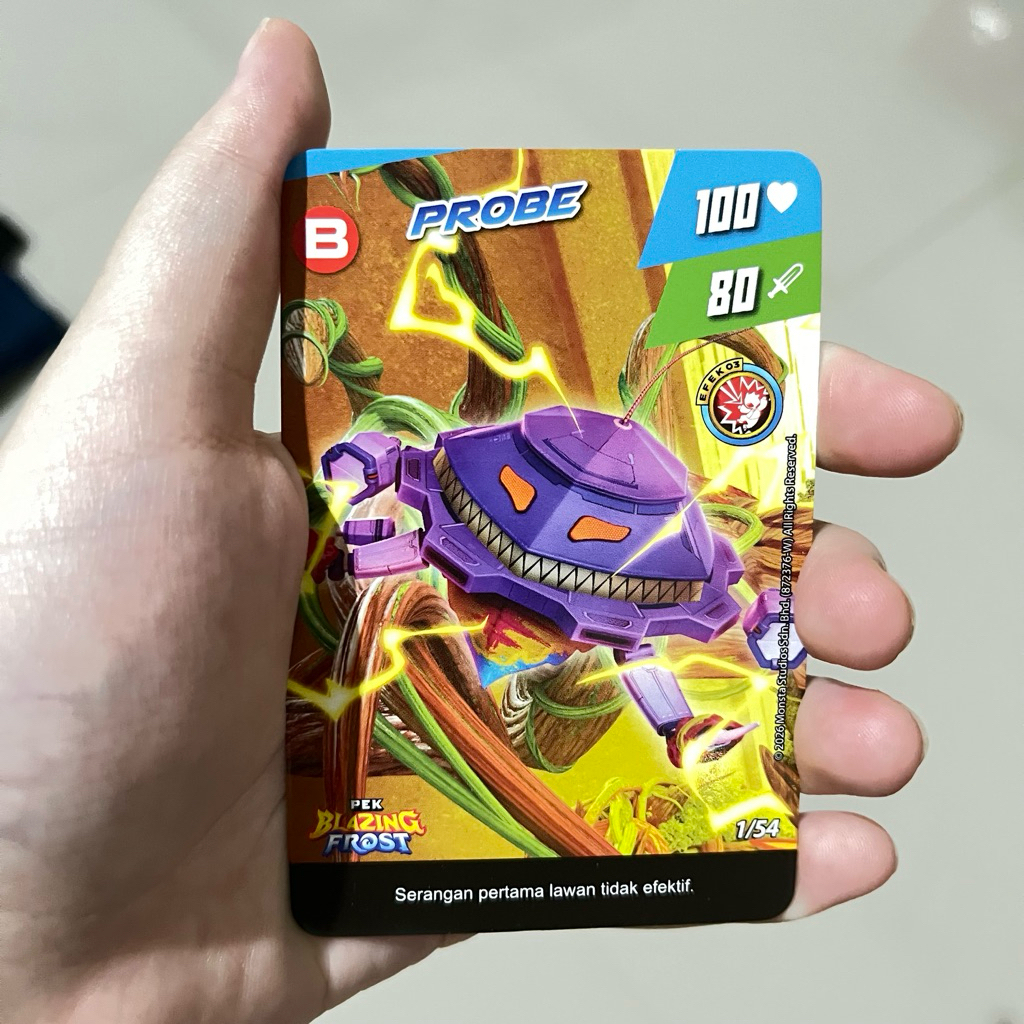 Kartu Probe no 1/54 Pek Blazing Frost Indonesia