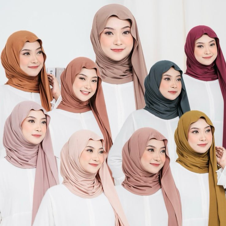 *DIN* Hijab phasmina kaos premium