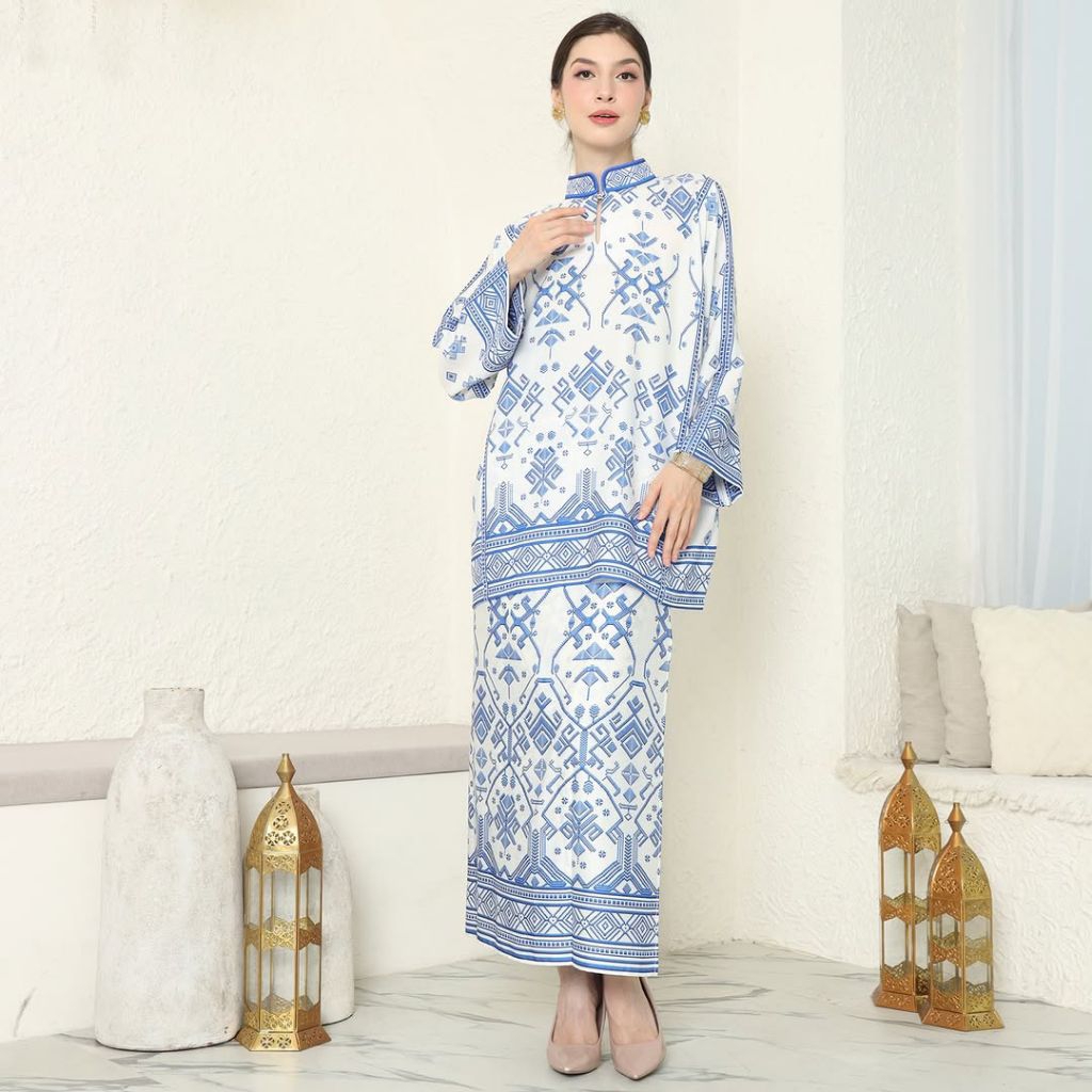 Kebaya Putih | Kebaya Biru | Kebaya Blue White | Kebaya Premium | Kebaya Wisuda | Kebaya Modern | Ke
