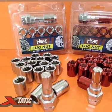 Mur Roda Variasi ukuran 1,5 Mur Racing Mobil Brio, Agya, Jazz, Avanza dan lainnya