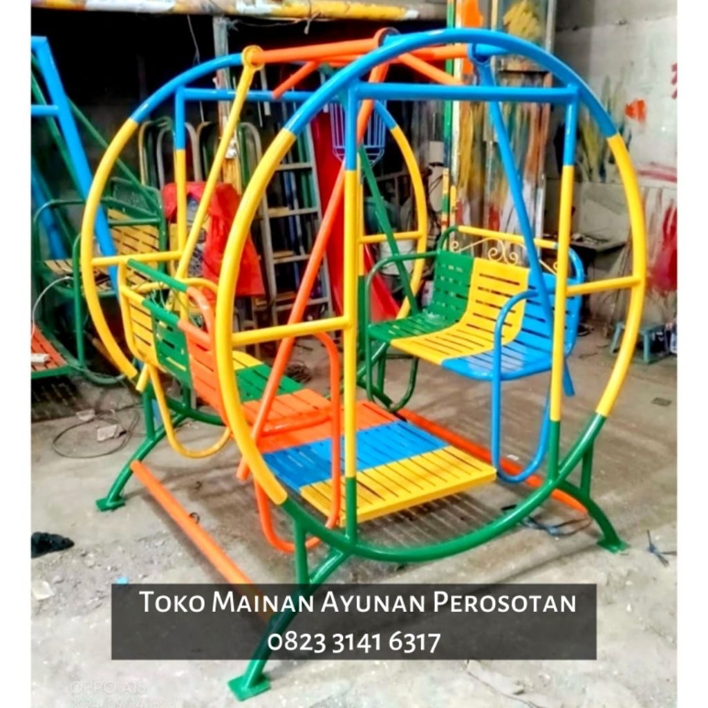 Ayunan Bulat - Ayunan Bangku - Ayunan Kursi - Bangku Taman Ayunan - Kursi Taman Ayunan - Ayunan Tera