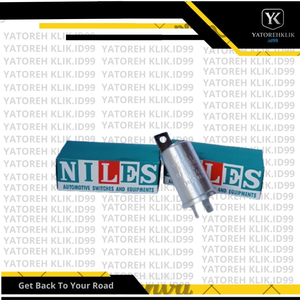 Flasher Riting 24V Kaki 2 NILES Japan Original / Relay Sein 24 Volt Truk & Bus