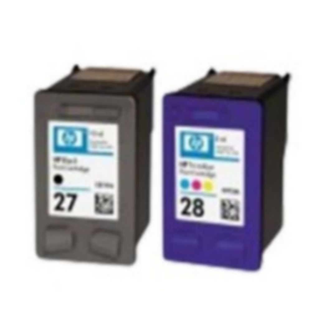 PAKETAN CARTRIDGE HP 27 BLACK & 28 COLOR KOSONGAN BEKAS DARI ORIGINAL FOR : Printer HP Deskjet 3320,