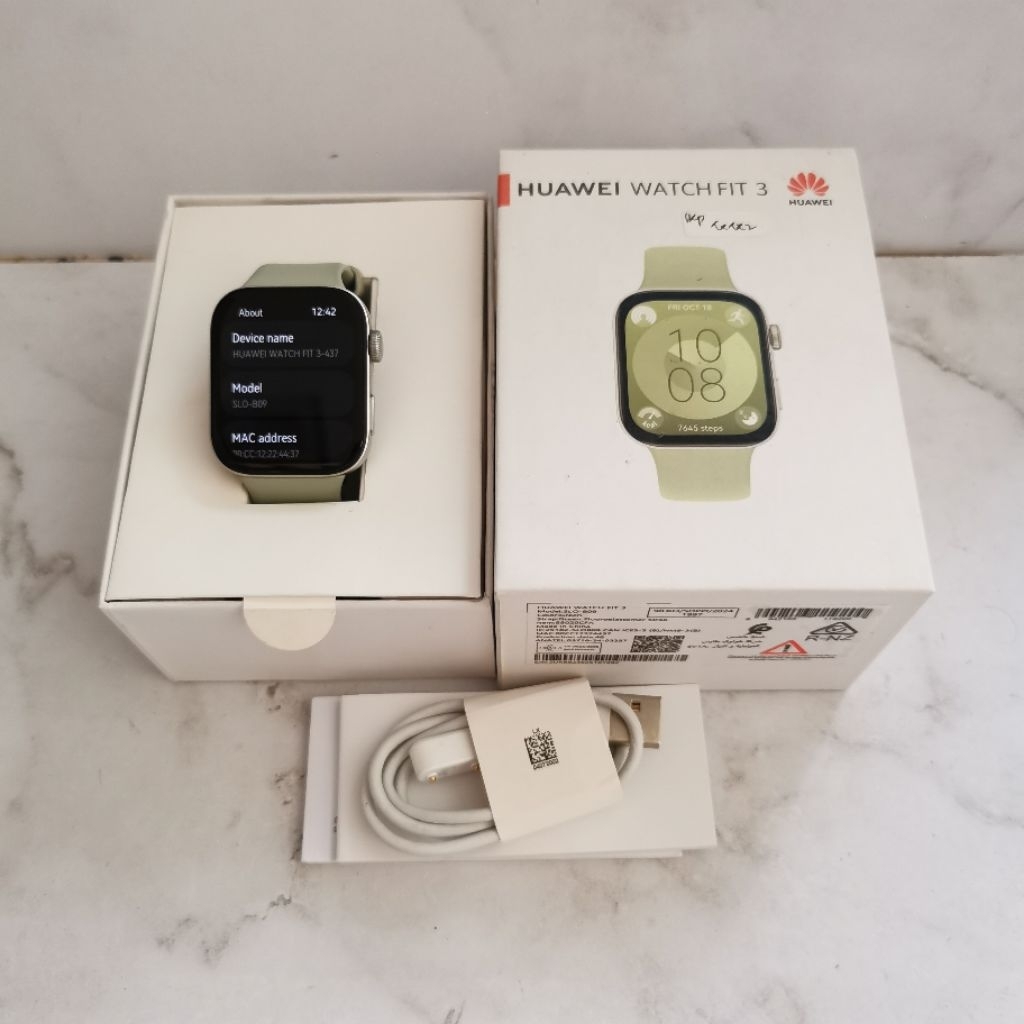 Huawei Watch Fit 3 Bekas - Fullset Resmi - Fit3 second