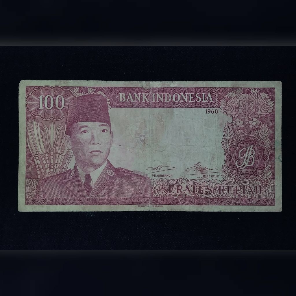 uang kuno 100 Rupiah seri sukarno