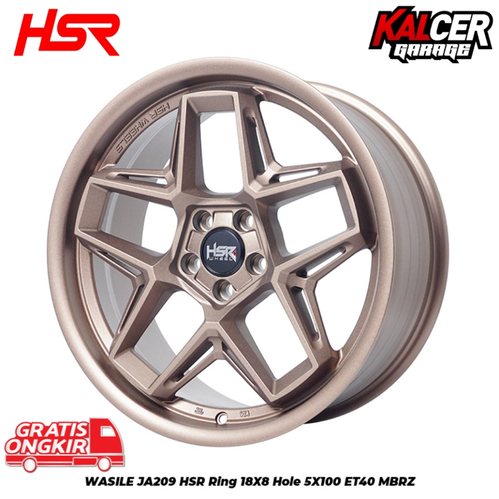 VELG RACING HSR SUPER SALE RING 18 PCD 5X100 ET40 HSR WASILE WARNA MBRZ