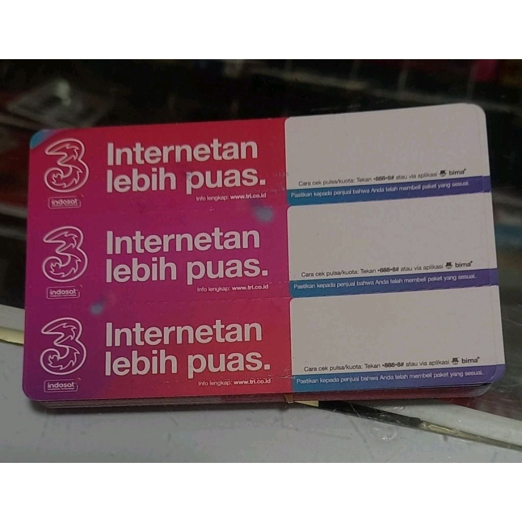 Voucher Kosong Tri Nasional - 3in1