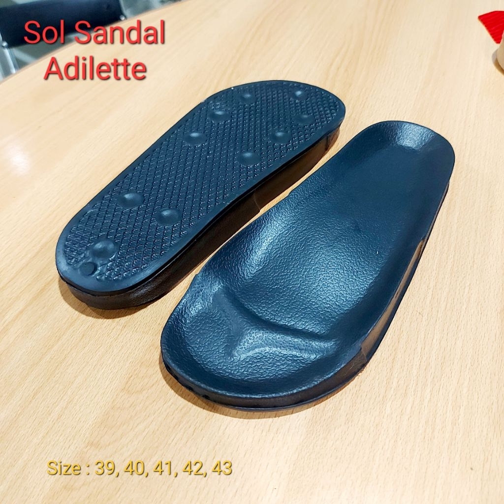 Sol Sandal Phylon model Adilette warna Hitam
