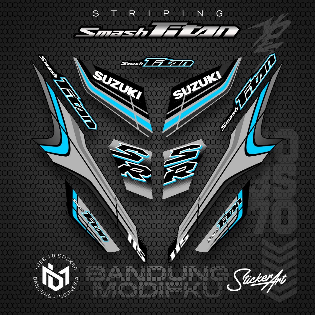 STRIPING VARIASI MOTOR SMASH TITAN/  KRS  33 / SUZUKI SMASH TITAN  2010 /  VARIASI SUZUKI SMASH TITA