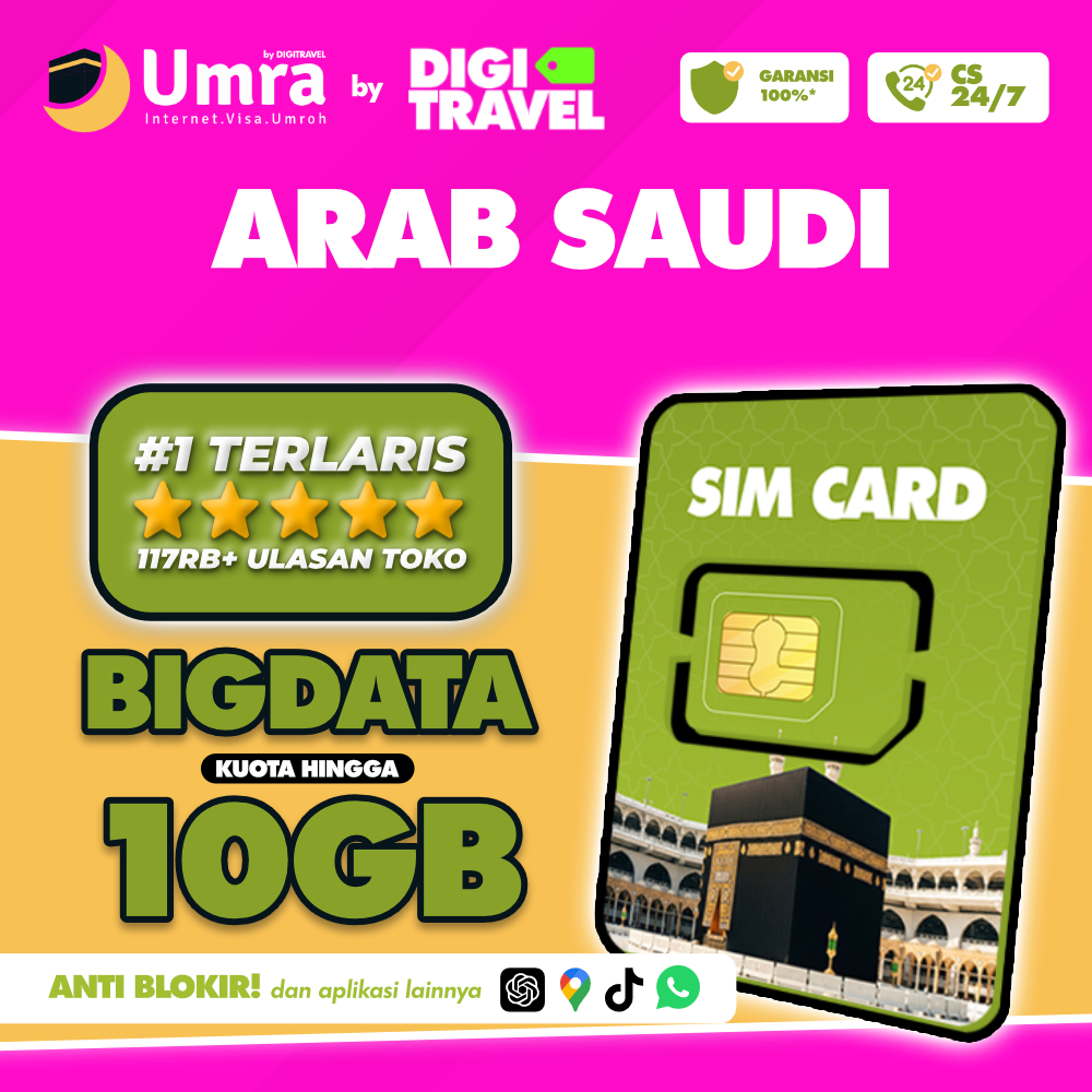 Sim Card Saudi Arabia Quota | Simcard Internet Umroh Kuota | DIGITRAVEL Simcard Saudi Arabia