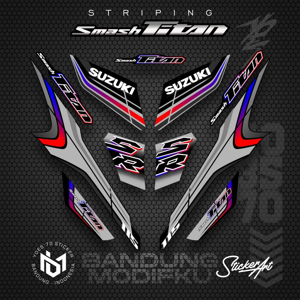 STRIPING VARIASI MOTOR SMASH TITAN/  KRS  36 / SUZUKI SMASH TITAN  2010 /  VARIASI SUZUKI SMASH TITA