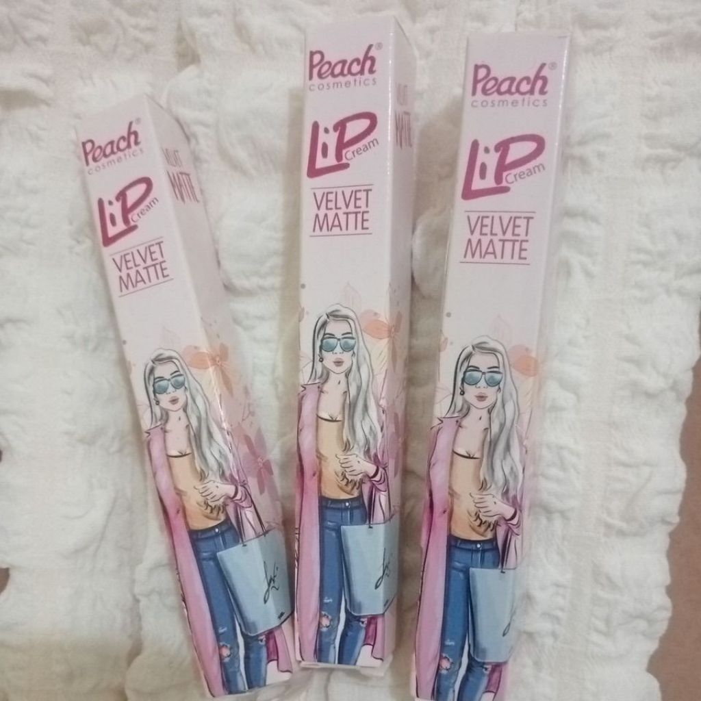 Lip Cream Velvet Matte Peach Cosmetics