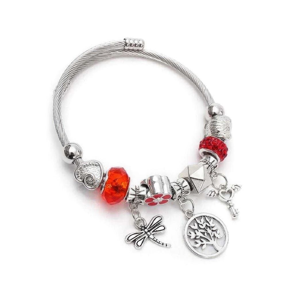 gelang pandora charm Bracelet pandora Elastis gelang manik-manik wanita