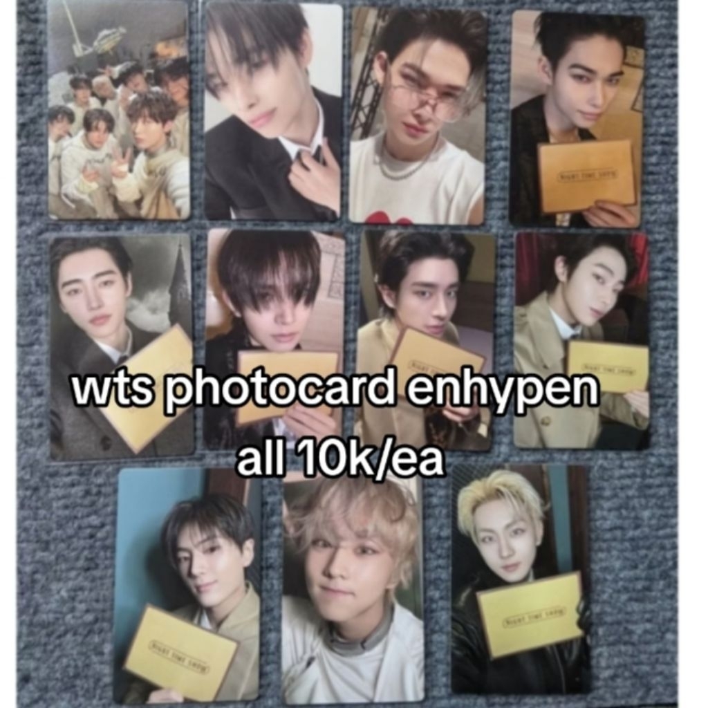 [PHOTOCARD ENHYPEN OFFICIAL] PHOTOCARD ENHYPEN DESIRE UNLEASH WEVVERS OFFICIAL ( MURCE )