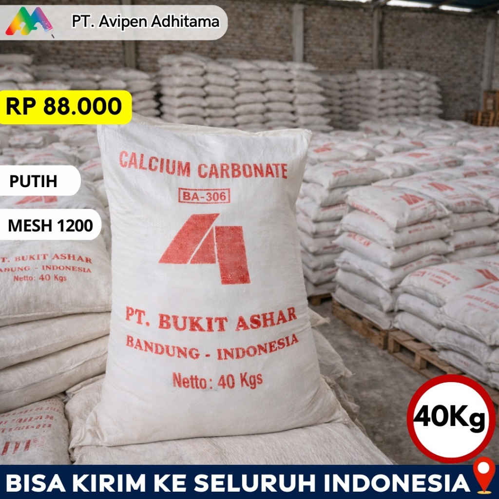 Kalsium Karbonat CaCO3 40 Kg - Mesh 1200 Calcium Carbonate