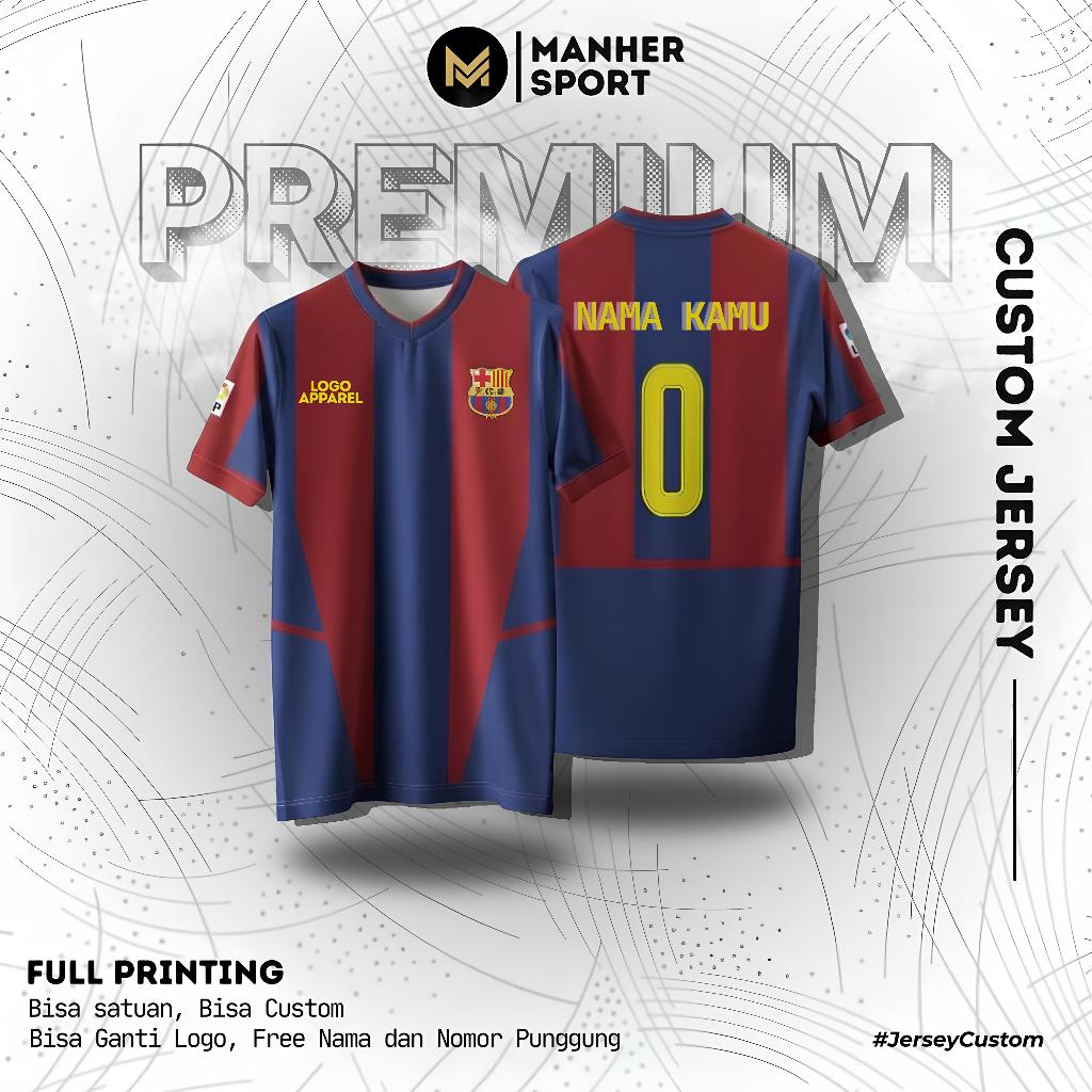 JERSEY BARCELONA 2002 2003 FULL PRINTING PREMIUM