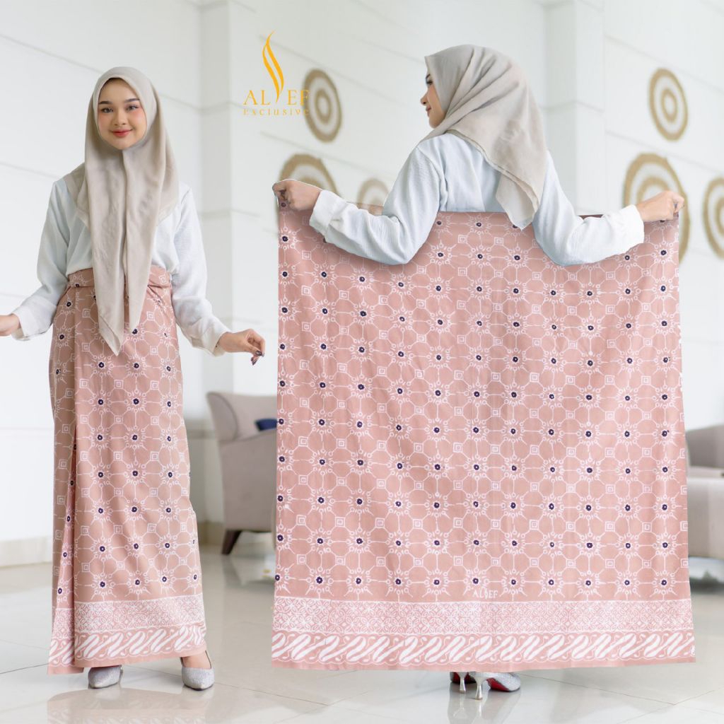 Sarung santri putri sarung mbak santri Pink series katun prima batik cap tebal halus tidak nerawang 