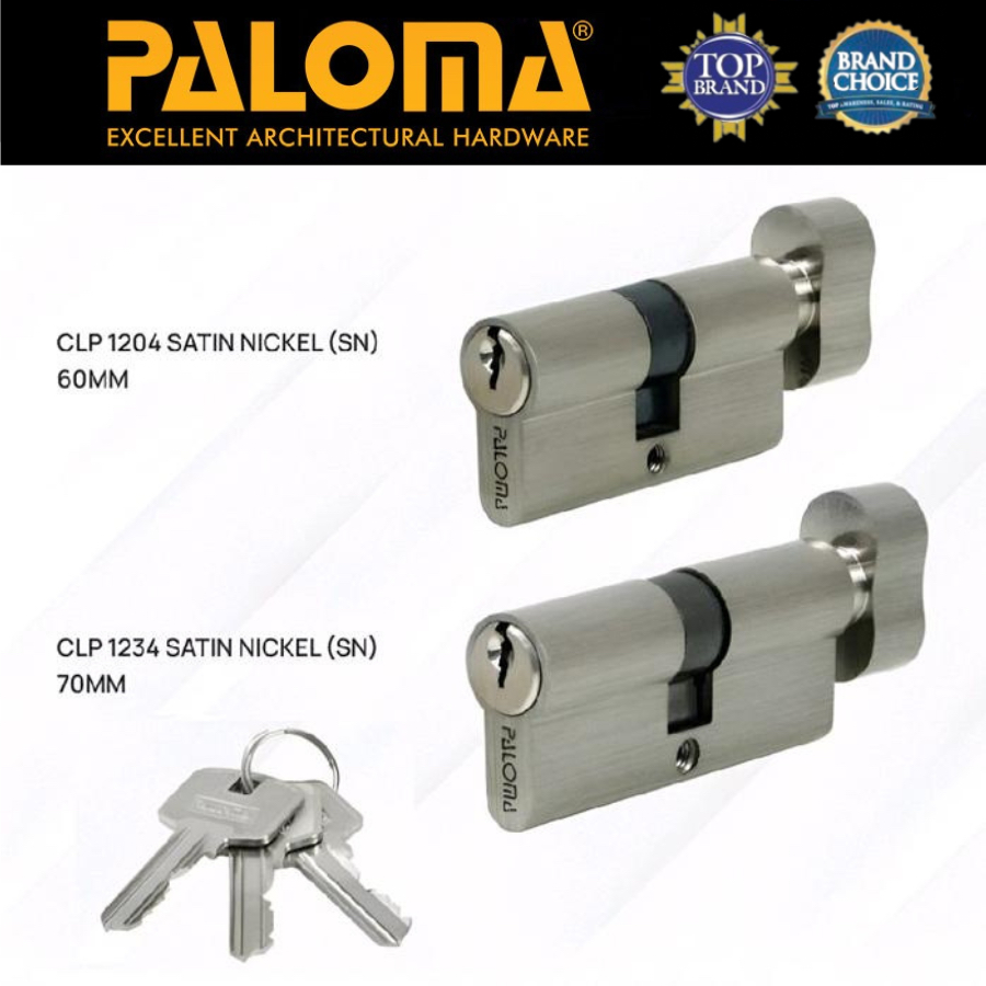 PALOMA CLP 1234 Cylinder Kunci Pintu Rumah Silinder Knob Anak Kunci Lite Kc-Sk