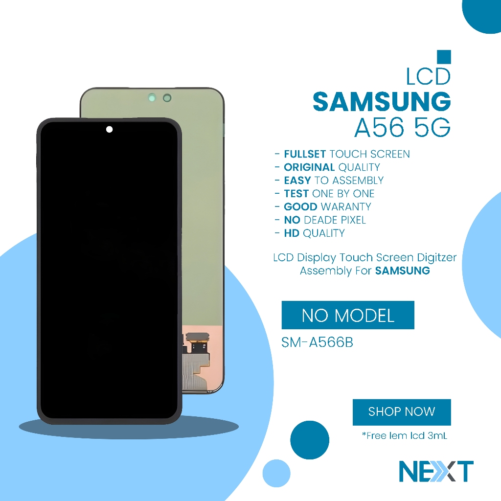 LCD Samsung A56 5G / SM-A566B Support Fingerprint - Fullset Touchscreen