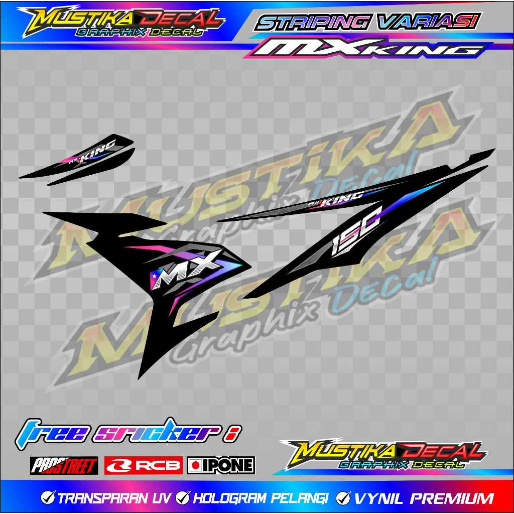 STRIPING VARIASI MOTOR YAMAHA MX KING 150 / STICKER LIST YAMAHA MX KING 150