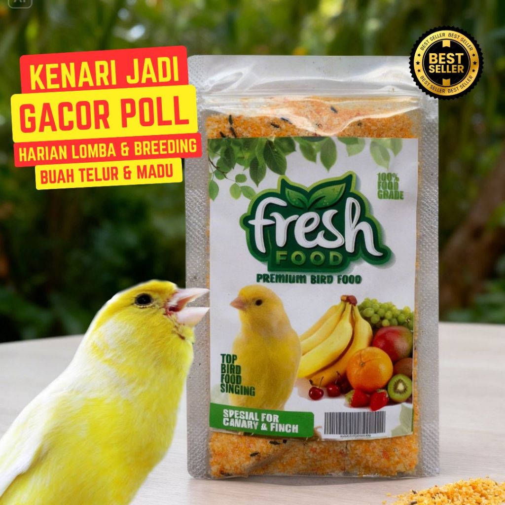 PAKAN KENARI CEDE FRESH BUAH BUAHAN BIKIN GACOR HARIAN DAN LOMBA