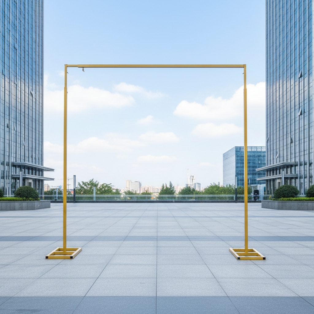 TIANG GAWANG DEKORASI BACKDROP BESI ADJUST / TIANG BESI