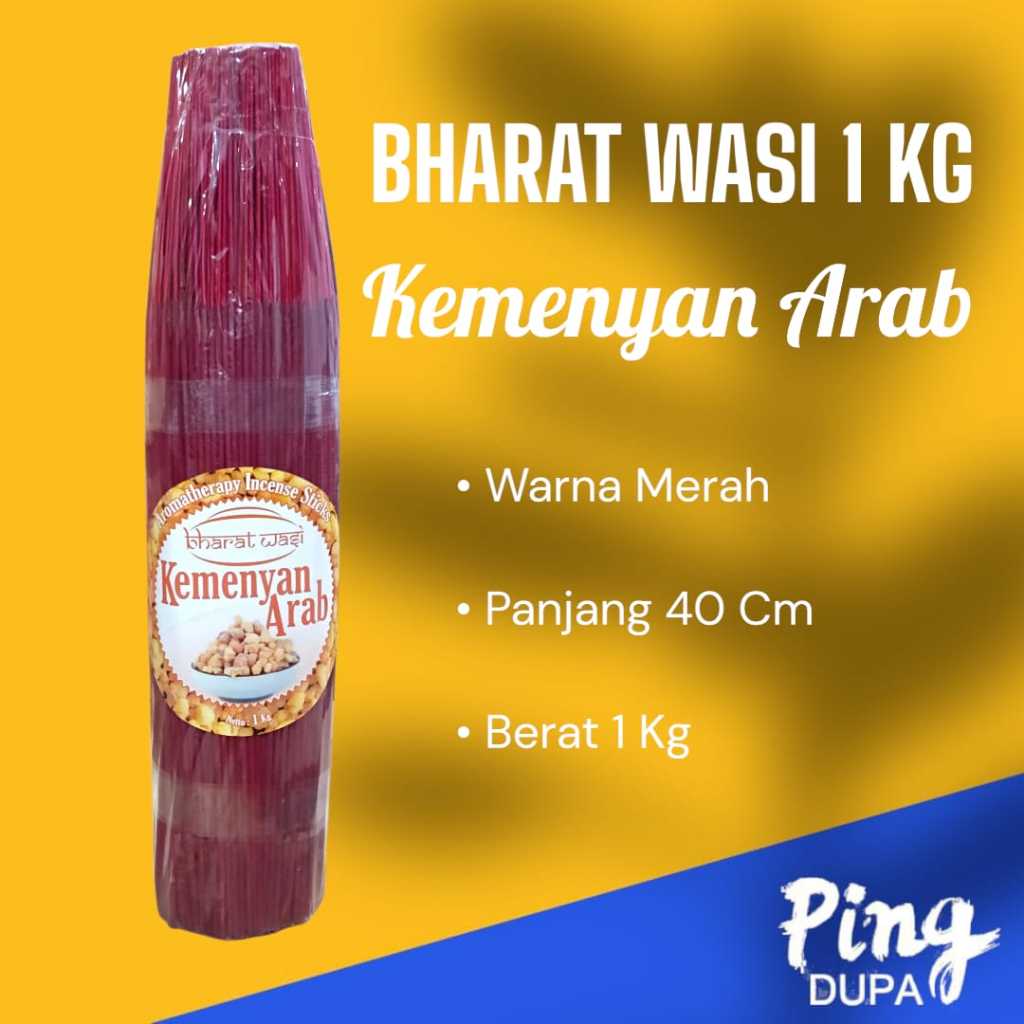 Dupa Hio Kemenyan Arab Bharat Wasi Warna Merah Kemasan 1 Kg
