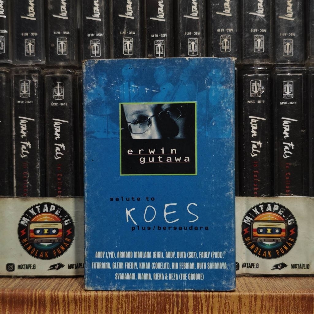 Kaset - Salute To Koes Plus / Bersaudara - Erwin Gutawa - Kaset Pita - Radio Tape - Radio - Pemutar 