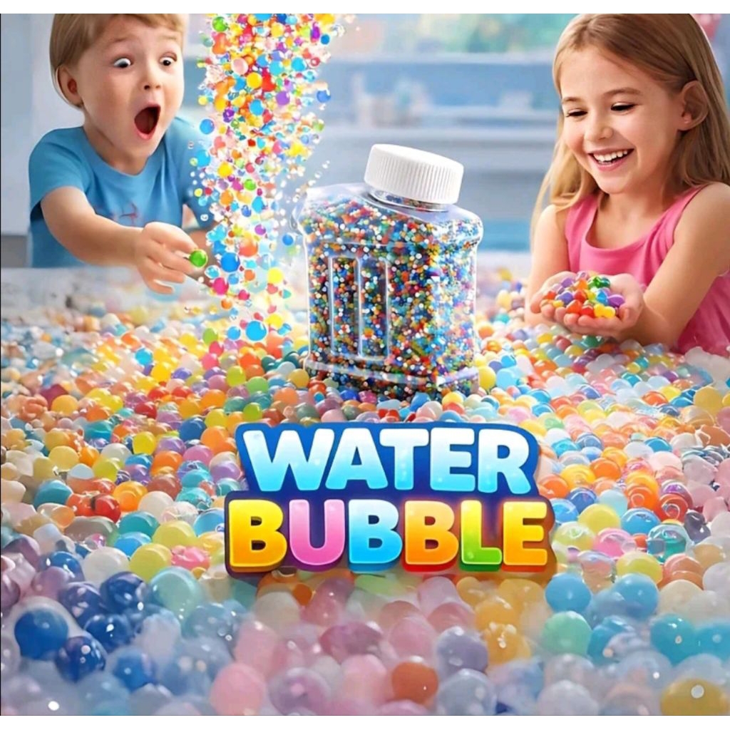 MAINAN ANAK WATER GELL 20000 BUTIR WATER GELL RAINBOW
