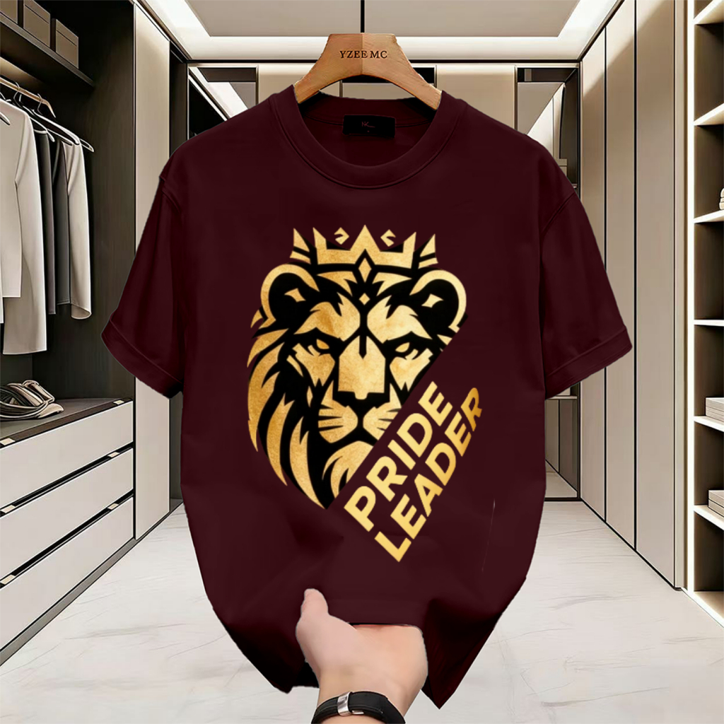 Kaos Pria Hip Hop Street Style, Desain Keren Motif Singa