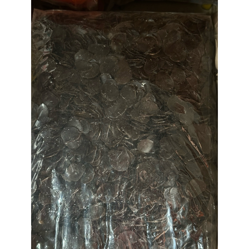 [Bal] Kerupuk Jengkol Hitam Bulat Mentah BBW 5kg ASLI Grosir